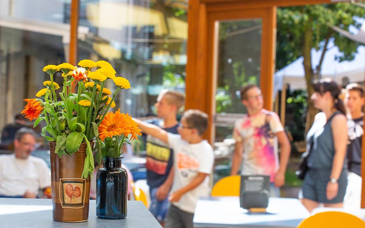 Durch den Garten kommt man auch in das Café am Ponickauhaus.  , © Museum der Westlausitz Kamenz