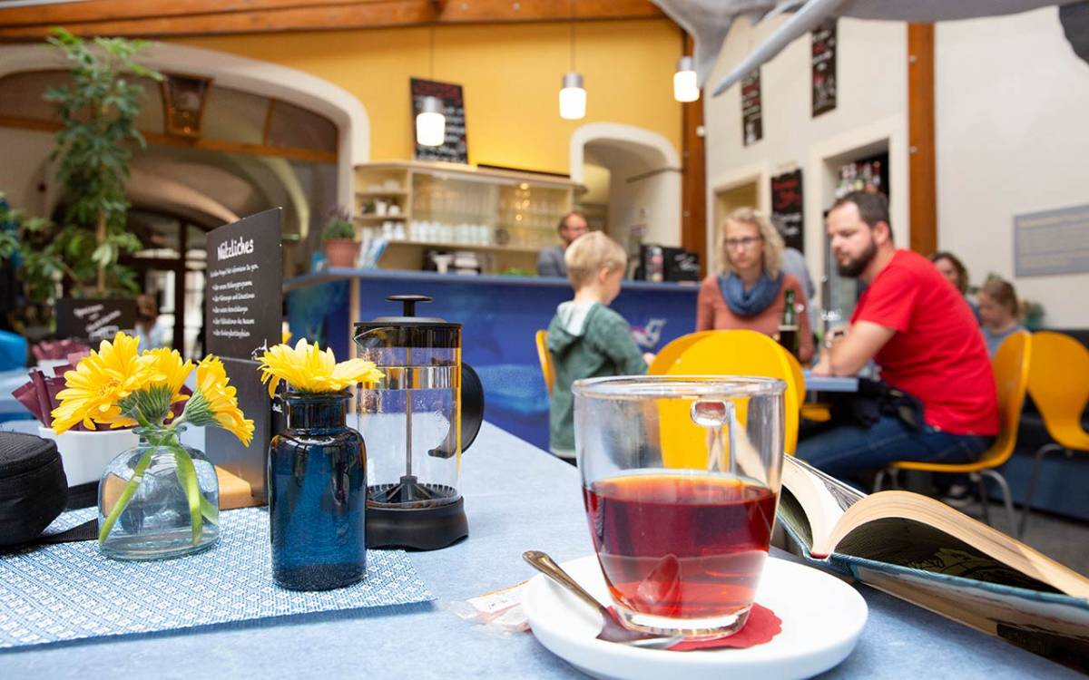 Familien sind im Café am Ponickauhaus willkommen!, © Museum der Westlausitz Kamenz