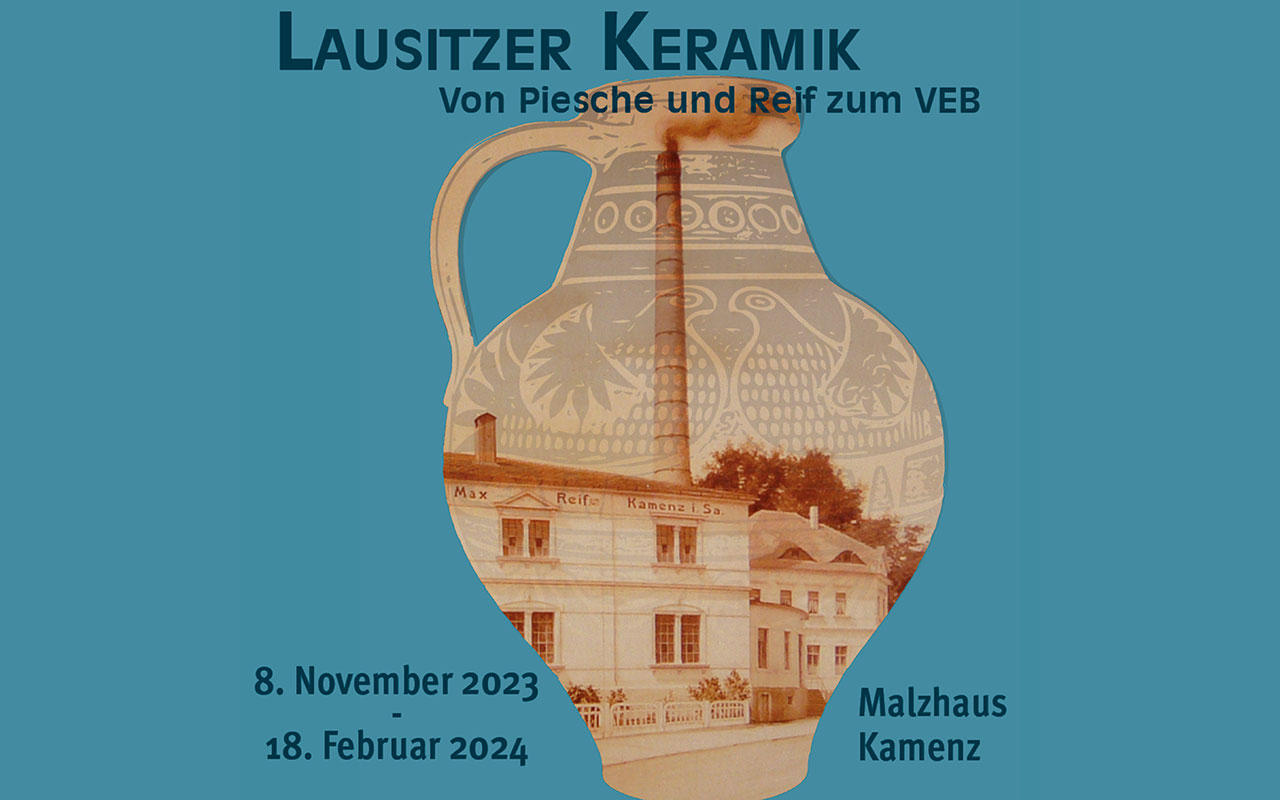 Plakat: Lausitzer Keramik Sonderausstellung im Malzhaus