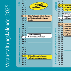 Ausschnitt aus Veranstaltungskalender 2025